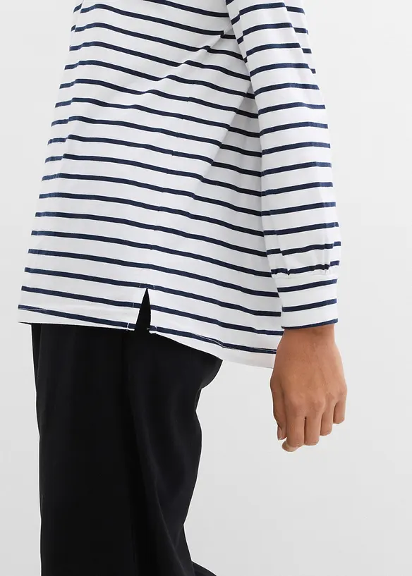 Maglia a maniche lunghe in puro cotone biologico, bonprix