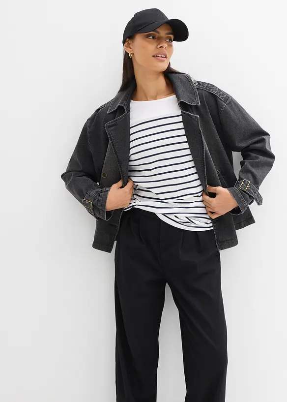 Maglia a maniche lunghe in puro cotone biologico, bonprix