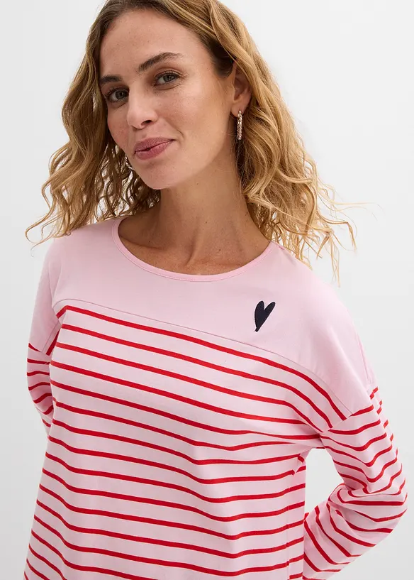 Maglia a maniche lunghe in puro cotone biologico, bonprix