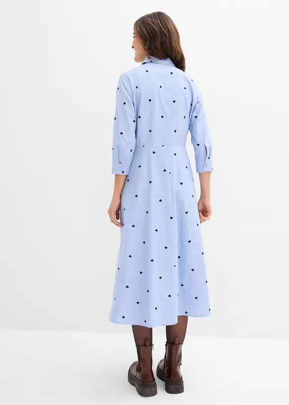 Abito chemisier in puro cotone biologico, bonprix