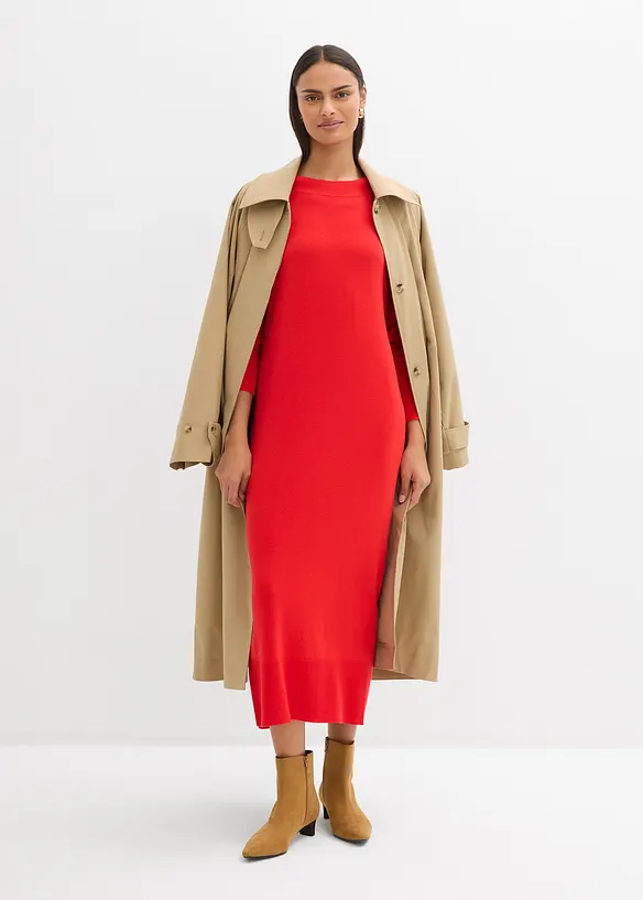 Abito midi in misto viscosa, bonprix