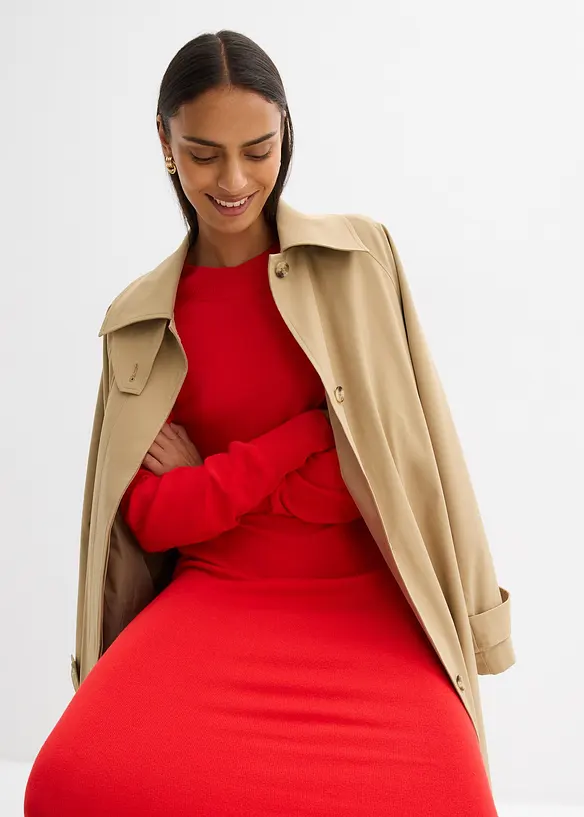 Abito midi in misto viscosa, bonprix