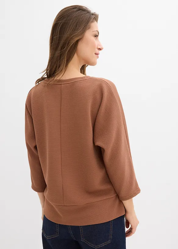 Felpa in tessuto operato, bonprix