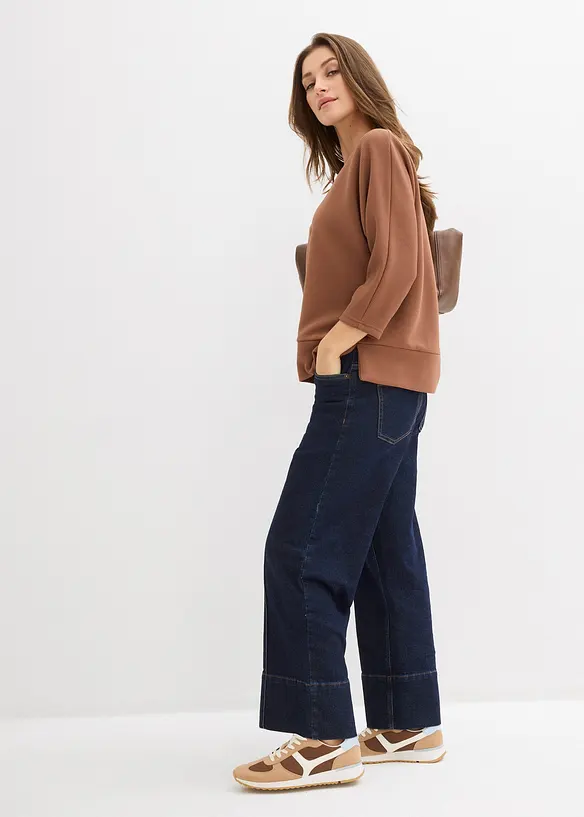 Felpa in tessuto operato, bonprix