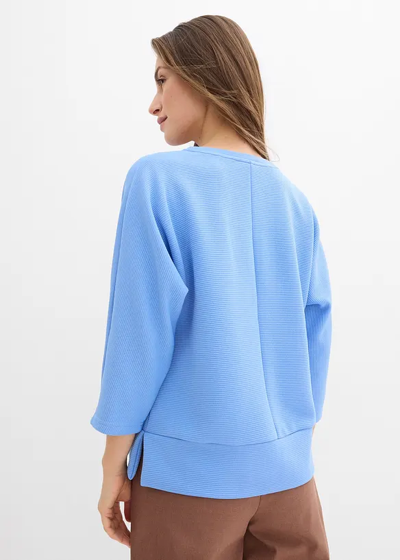 Felpa in tessuto operato, bonprix