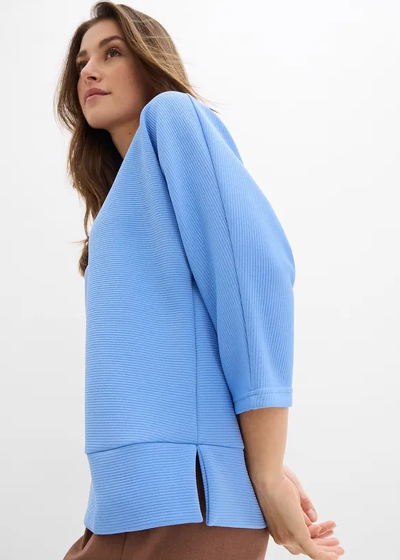 Felpa in tessuto operato, bonprix