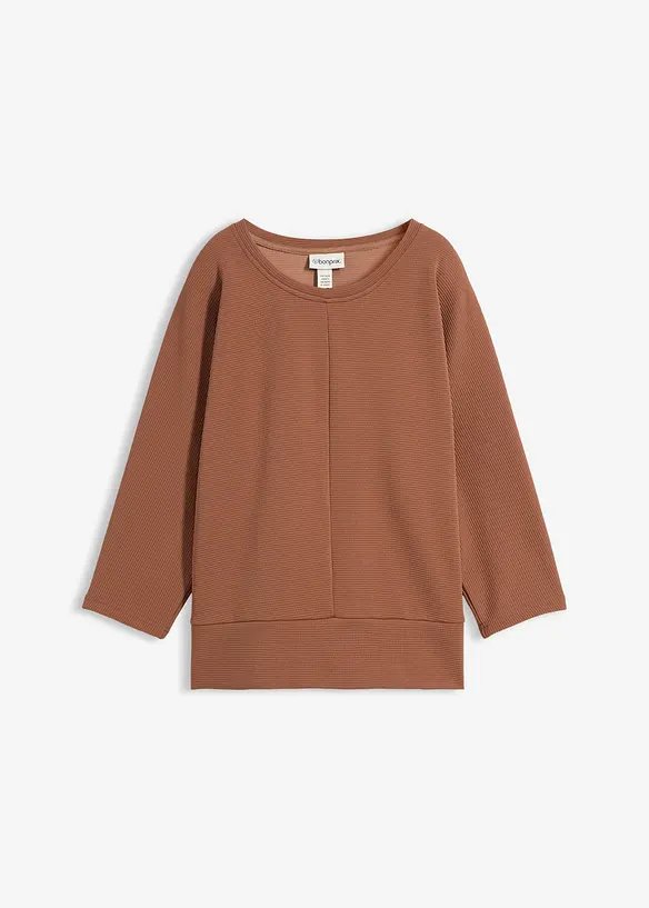 Felpa in tessuto operato, bonprix