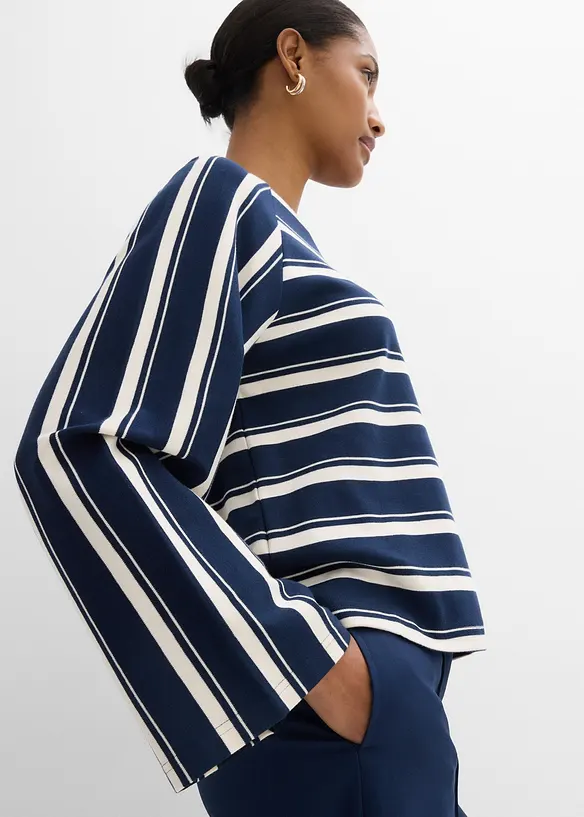 Maglia a maniche lunghe in jersey pesante, bonprix