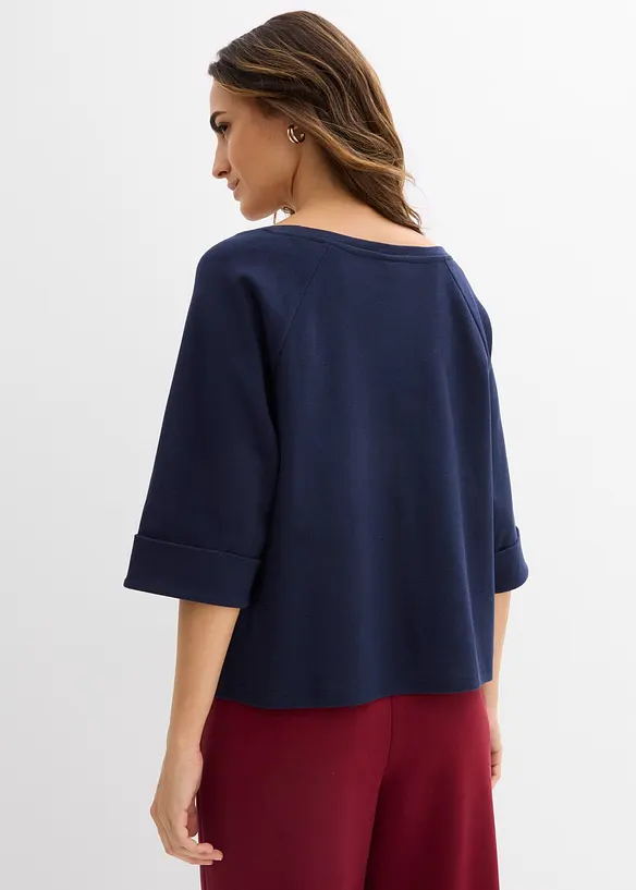 Maglia raglan in cotone biologico pesante, bonprix