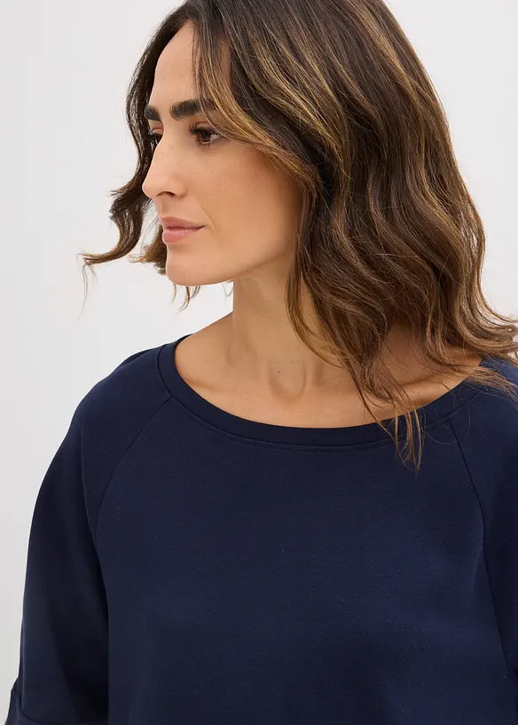 Maglia raglan in cotone biologico pesante, bonprix