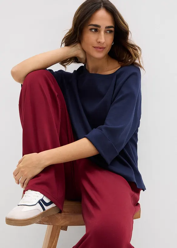 Maglia raglan in cotone biologico pesante, bonprix