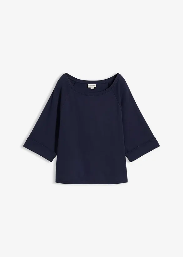 Maglia raglan in cotone biologico pesante, bonprix