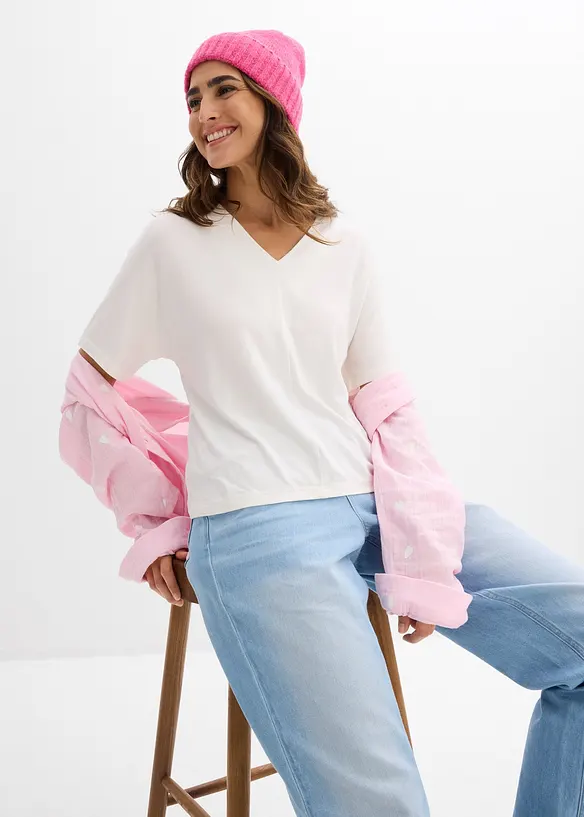 Maglia in misto viscosa, bonprix