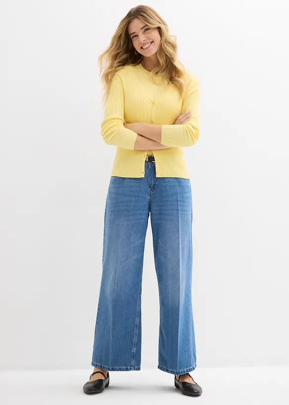 Cardigan in filato fine misto viscosa, bonprix