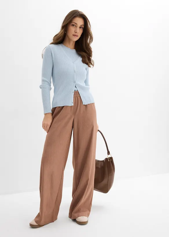 Cardigan in filato fine misto viscosa, bonprix