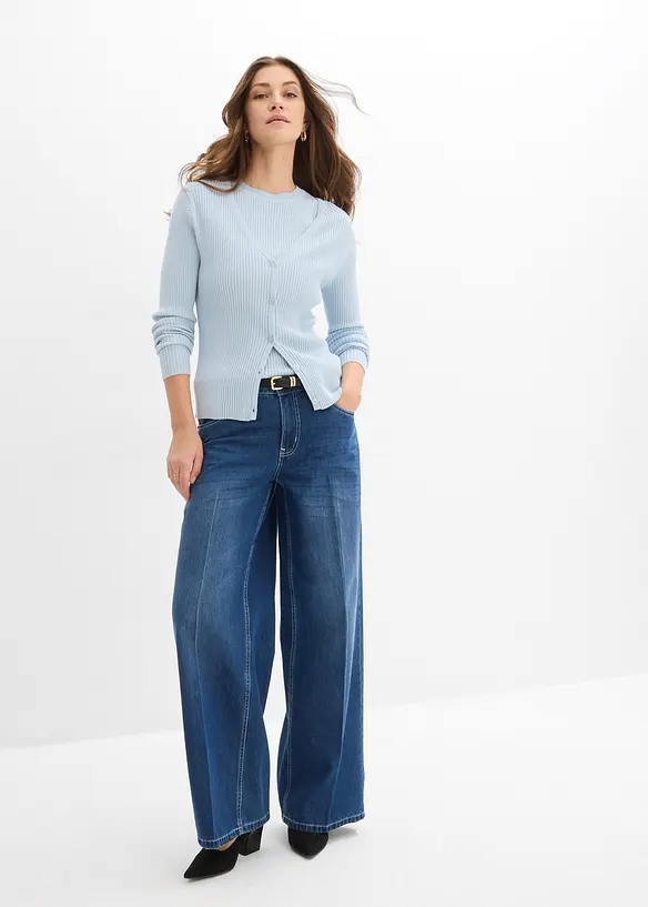 Top in maglia misto viscosa, bonprix