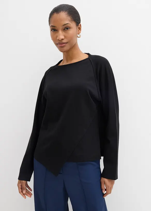 Maglia a maniche lunghe in puro cotone biologico, bonprix