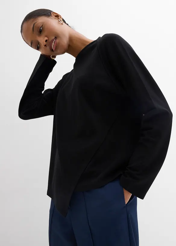 Maglia a maniche lunghe in puro cotone biologico, bonprix