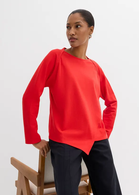 Maglia a maniche lunghe in puro cotone biologico, bonprix