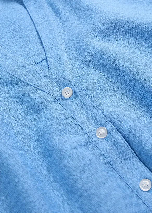 Blusa squadrata in misto viscosa, bonprix