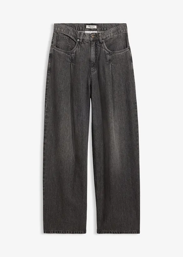 Jeans wide leg, vita alta, bonprix