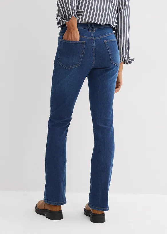 Jeans bootcut, vita alta, bonprix