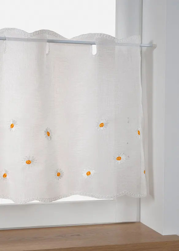 Tenda a vetro con ricamo floreale, bonprix