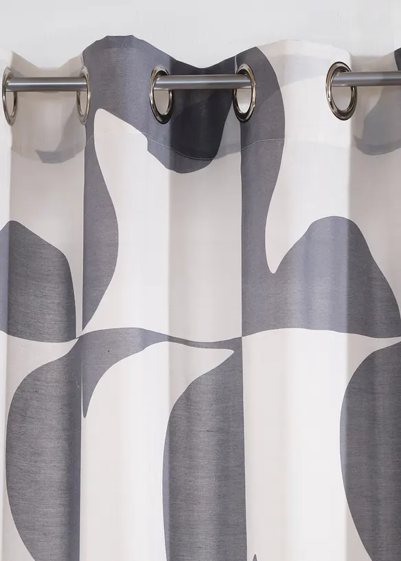 Tenda trasparente con fantasia grafica in poliestere riciclato (pacco da 1), bonprix