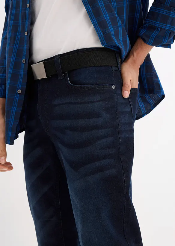 Jeans elasticizzati straight regular fit con cintura, bonprix