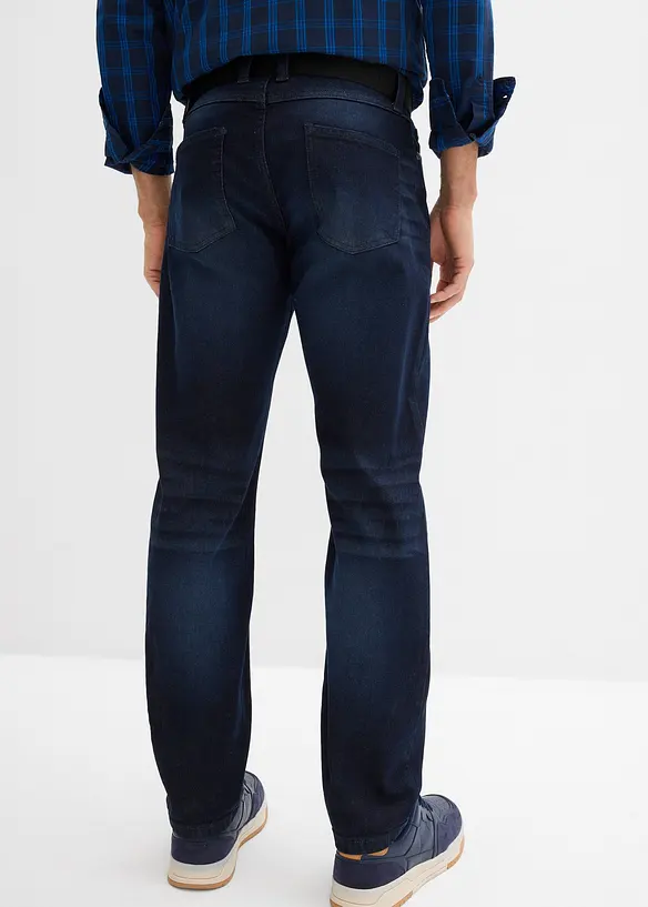 Jeans elasticizzati straight regular fit con cintura, bonprix