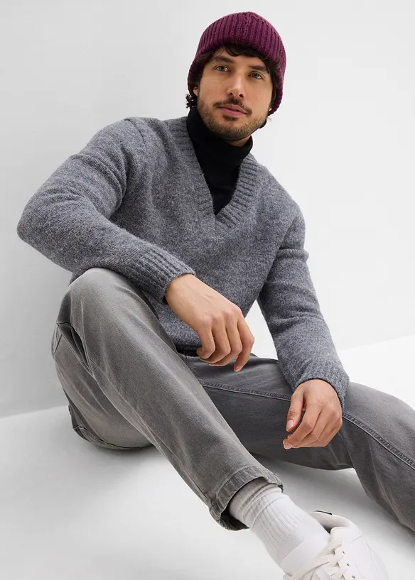 Jeans elasticizzati straight regular fit con cintura, bonprix