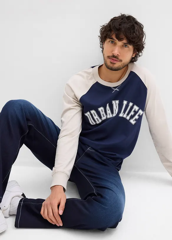 Jogger di jeans classic fit, straight, bonprix