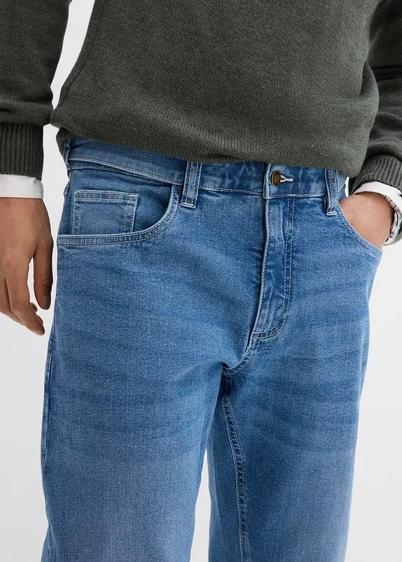 Jeans elasticizzati relaxed fit, straight, bonprix