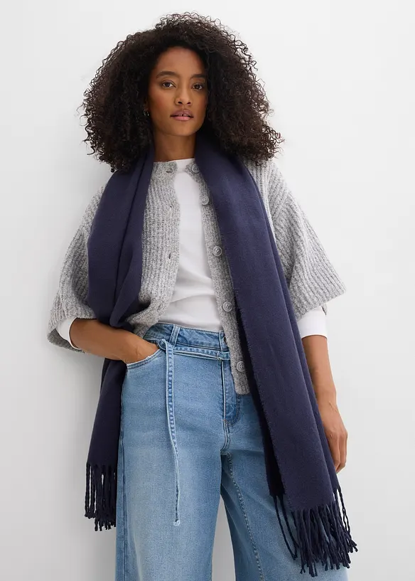 Jeans wide leg, vita media, bonprix