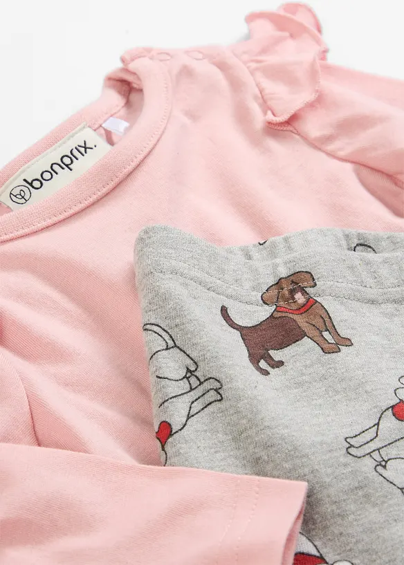 Maglia a maniche lunghe e leggings (set 2 pezzi), bonprix