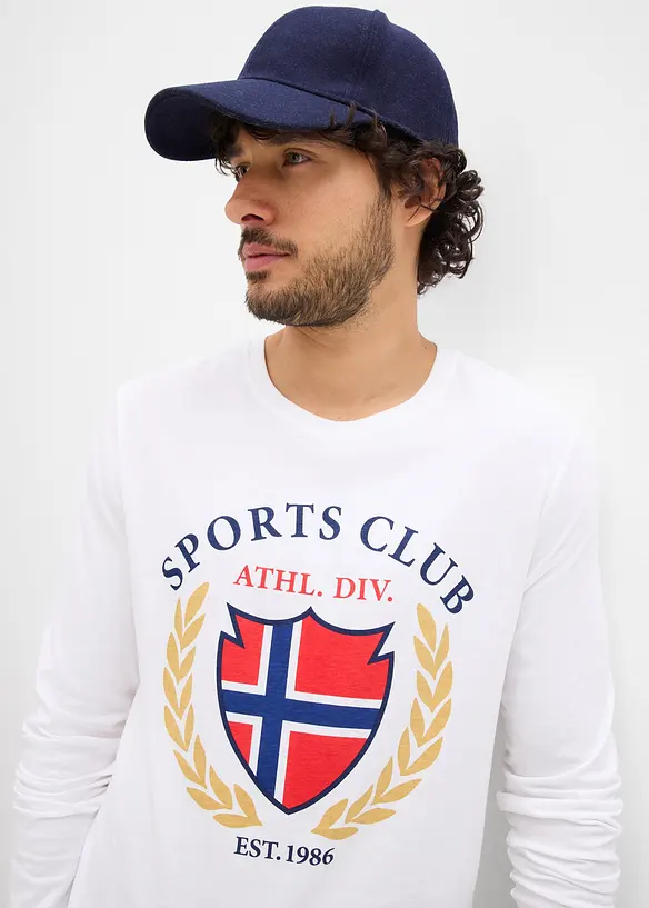 Maglia a maniche lunghe in puro cotone, bonprix