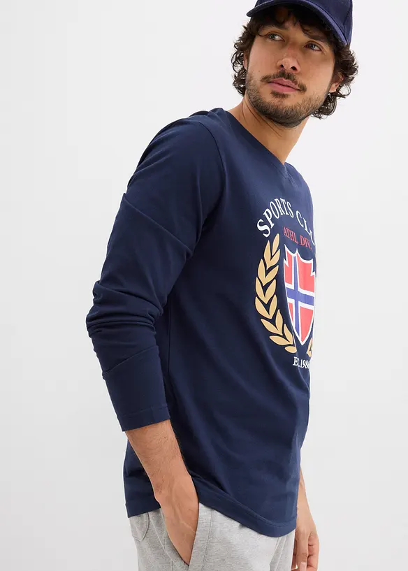 Maglia a maniche lunghe in puro cotone, bonprix