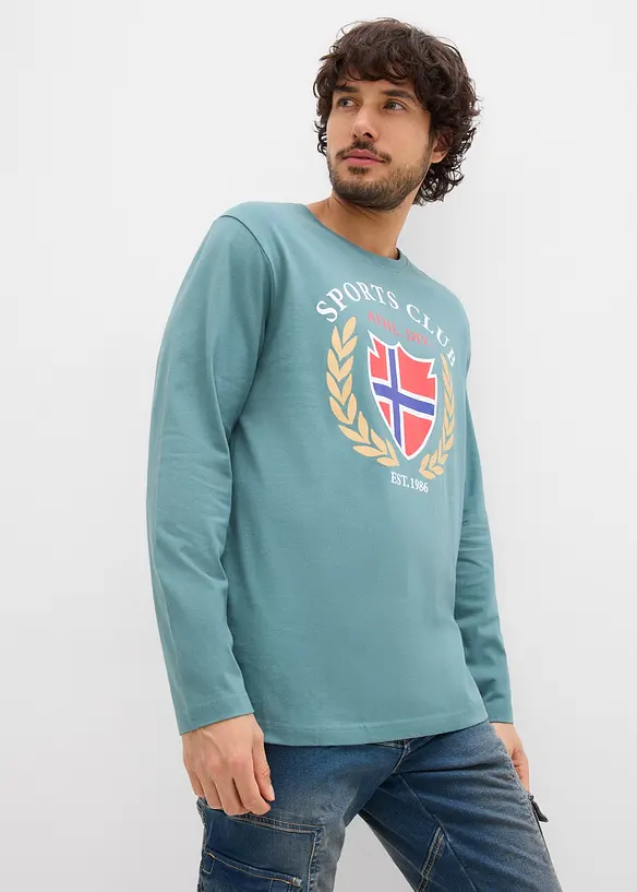 Maglia a maniche lunghe in puro cotone, bonprix