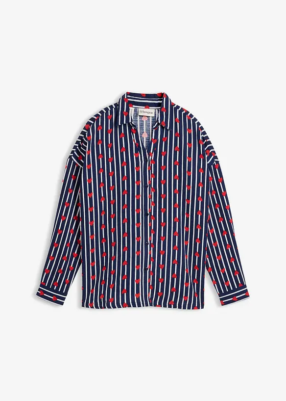 Camicia oversize in mussola morbida, bonprix