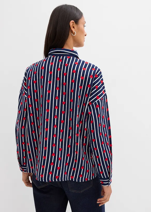 Camicia oversize in mussola morbida, bonprix