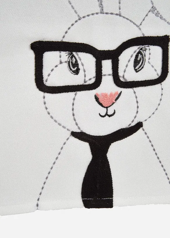 Runner tavolo con coniglio ricamato, bonprix