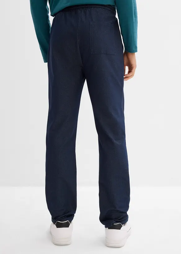 Pantaloni da jogging effetto denim, bonprix