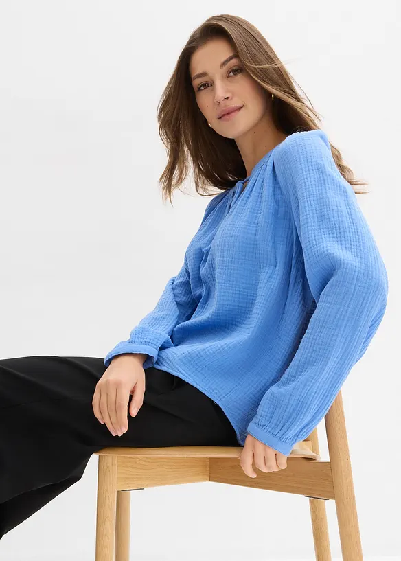 Blusa in mussola morbida, bonprix
