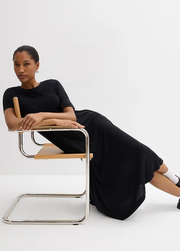 Abito lungo in misto modal morbido, bonprix