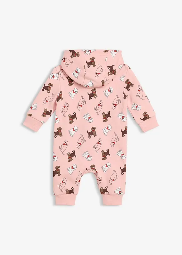 Tuta in felpa con cappuccio in puro cotone biologico, bonprix