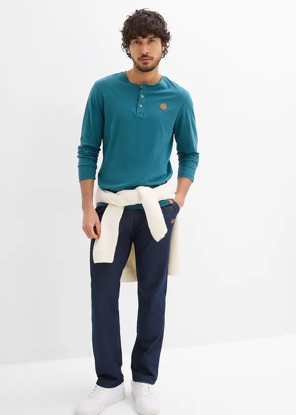 Pantaloni da jogging effetto denim, bonprix