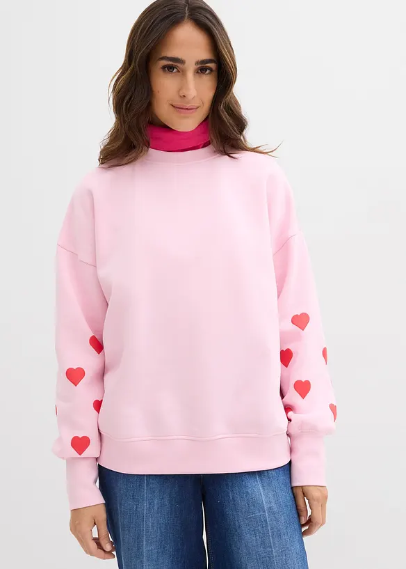 Felpa in misto cotone, bonprix