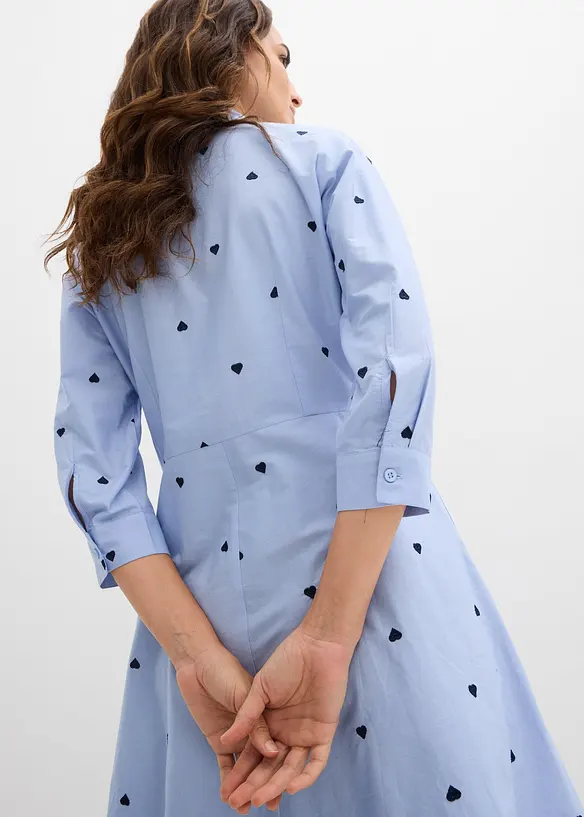 Abito chemisier in puro cotone biologico, bonprix