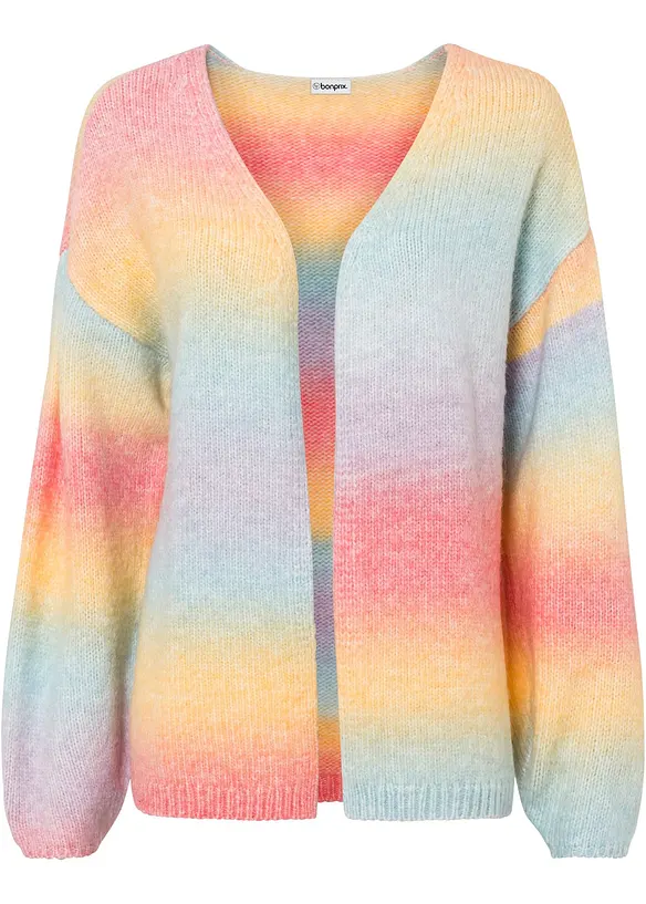 Cardigan in morbido filato grosso misto lana, bonprix