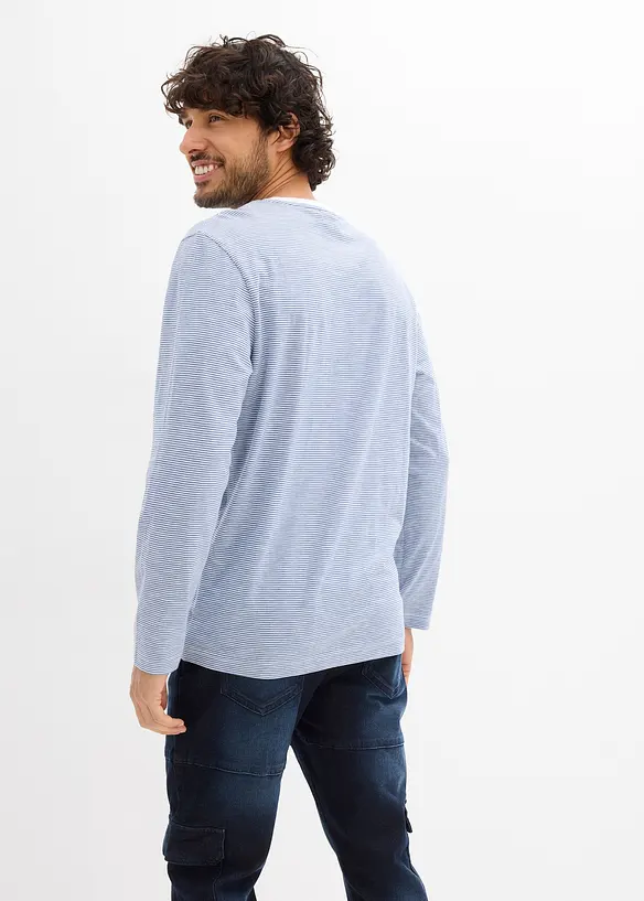 Maglia a maniche lunghe in puro cotone biologico, bonprix